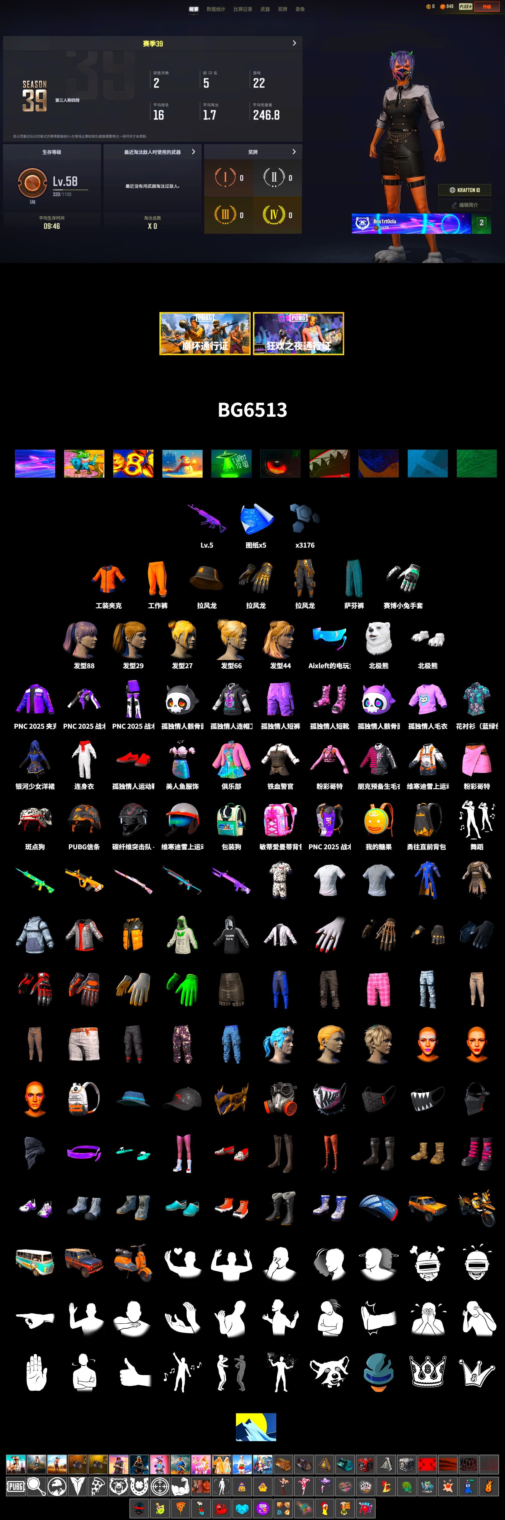 Work Jacket, Polar Bear Feet, Harley Quinn's Hair, Aixleft's Gaming Streamer Hoodie, Grizz's Mask - 2