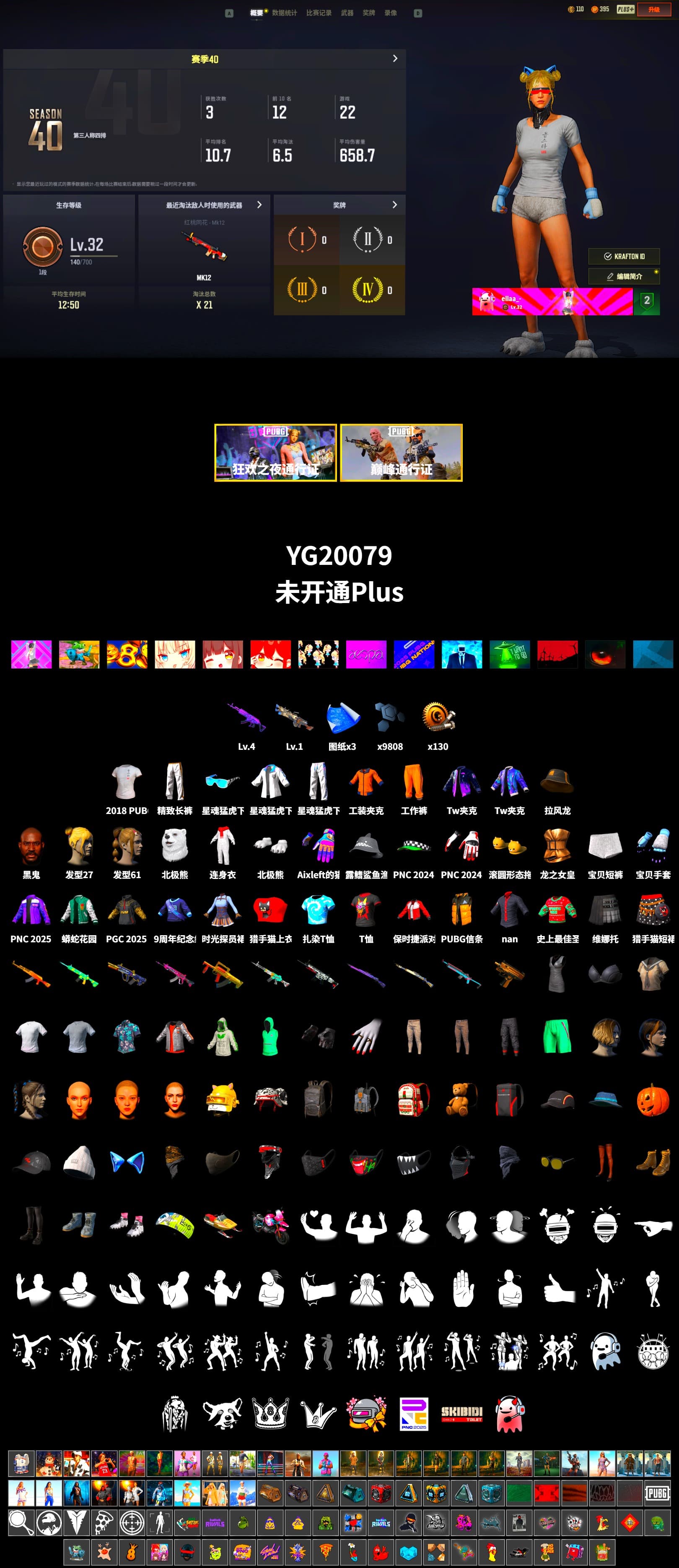 Jonathan Kamau, Work Jacket, Polar Bear Feet, XingHun's Tiger Strike Jacket, XingHun's Tiger Strike Pants, Aixleft's Gaming Streamer Hoodie, Exquisite Pants, XingHun's Tiger Strike Snow Glasses, Grizz's Mask, 2018 PUBG ALL-STAR T-shirt (Korean), Parachute - 2