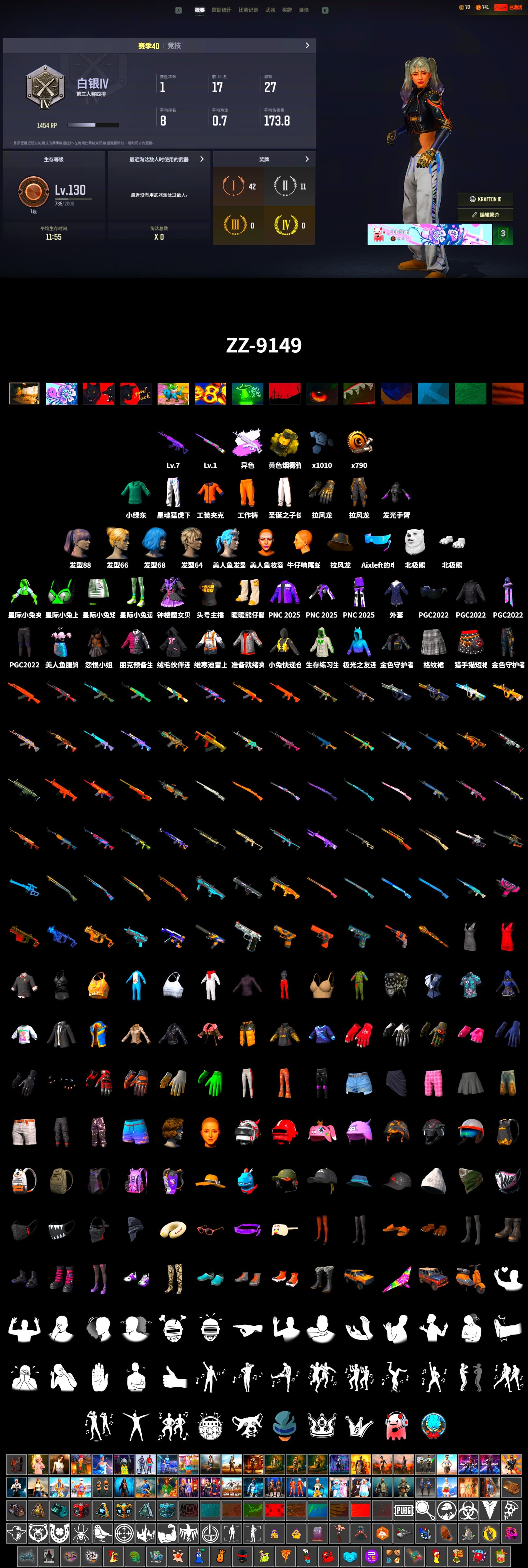 Work Jacket, Polar Bear Feet, Bunny Academy Sailor Gloves, XingHun's Tiger Strike Pants, Aixleft's Gaming Streamer Hoodie, Sideshow Bear Feet, StreamerOne, Douyu Biker Jacket, Festive Gloves (Red), Grizz's Mask - 2