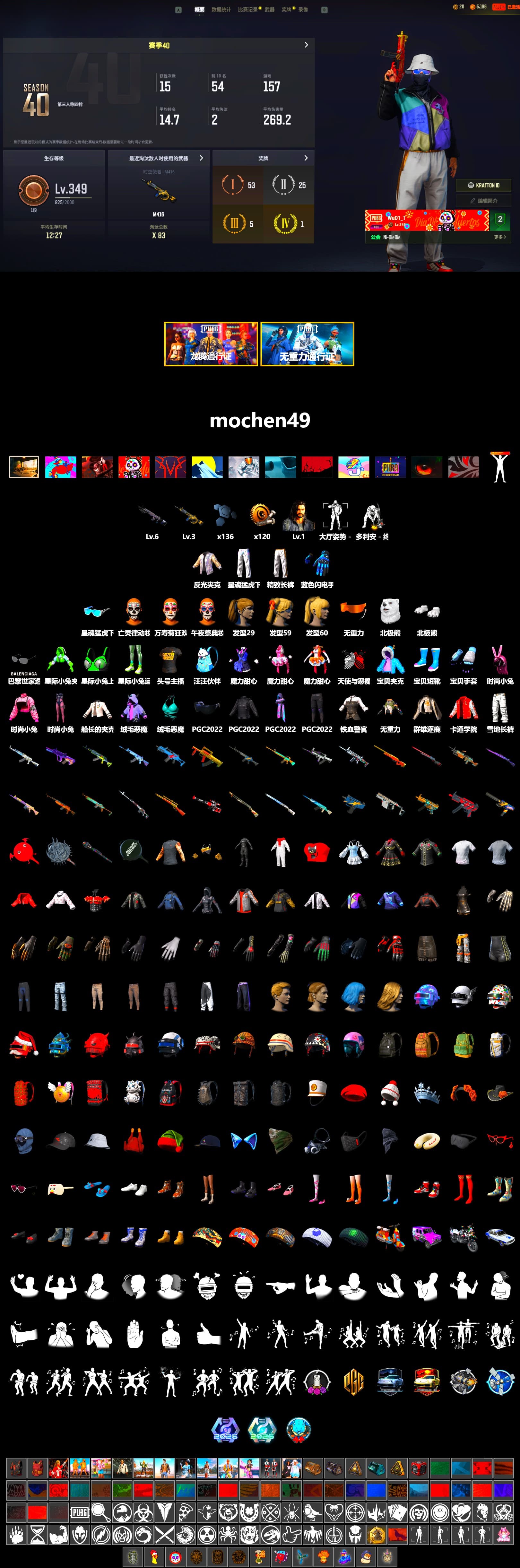 Polar Bear Feet, Harley Quinn's Hair, XingHun's Tiger Strike Pants, Exquisite Pants, XingHun's Tiger Strike Snow Glasses, StreamerOne, Blue Thunder Gloves, Grizz's Mask - 2