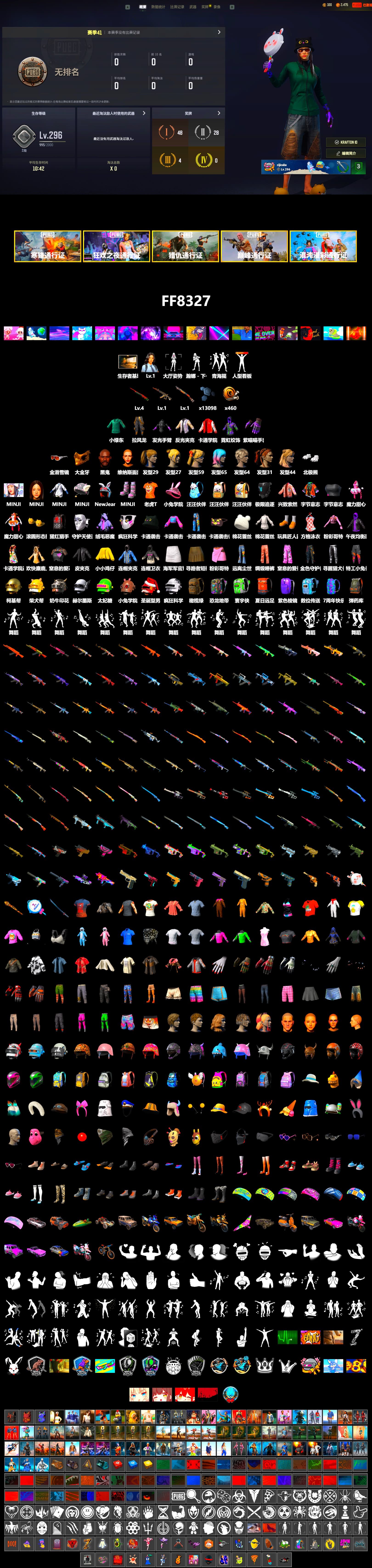 Jonathan Kamau, PGC 2021 Contingent Chaos Mask, Polar Bear Feet, Harley Quinn's Hair, Bunny Academy Sailor Gloves, Grizz's Mask - 2