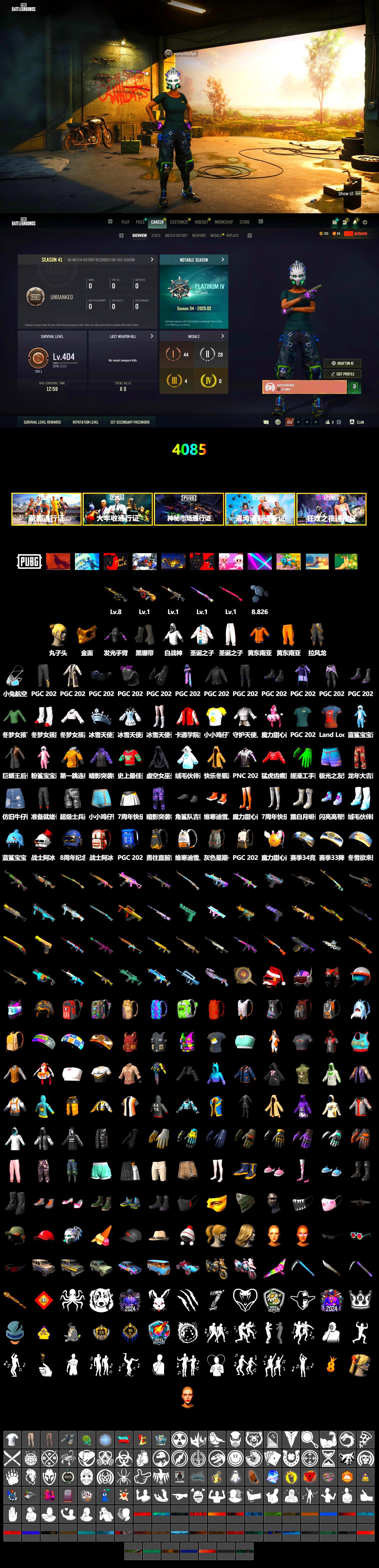 Duncan's Infiltrator Handwraps, PGC 2021 Contingent Chaos Mask, WackyJacky101's Jacket, Work Jacket, Aixleft's Gaming Streamer Hoodie, XiongDi Hoodie, Grizz's Mask, JiBaoBa - 2