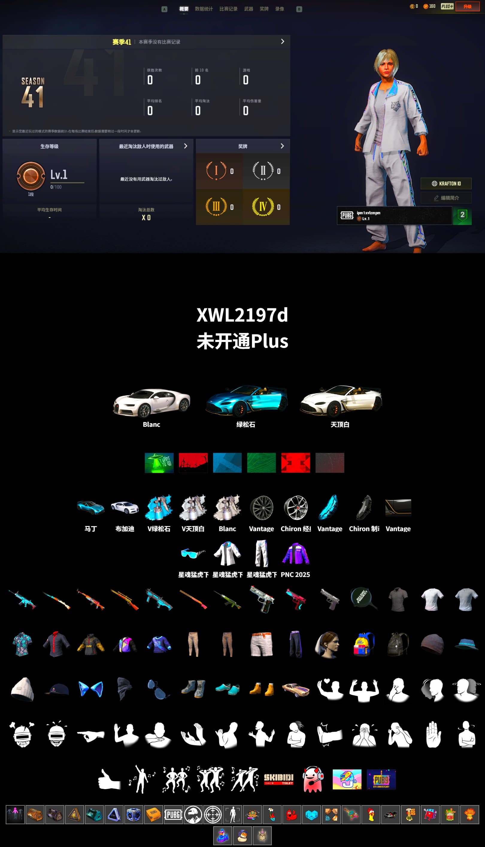 «Chiron» Sports Car, «V12 Vantage Roadster (Luxe)» Sports Car, XingHun's Tiger Strike Jacket, XingHun's Tiger Strike Pants - 2