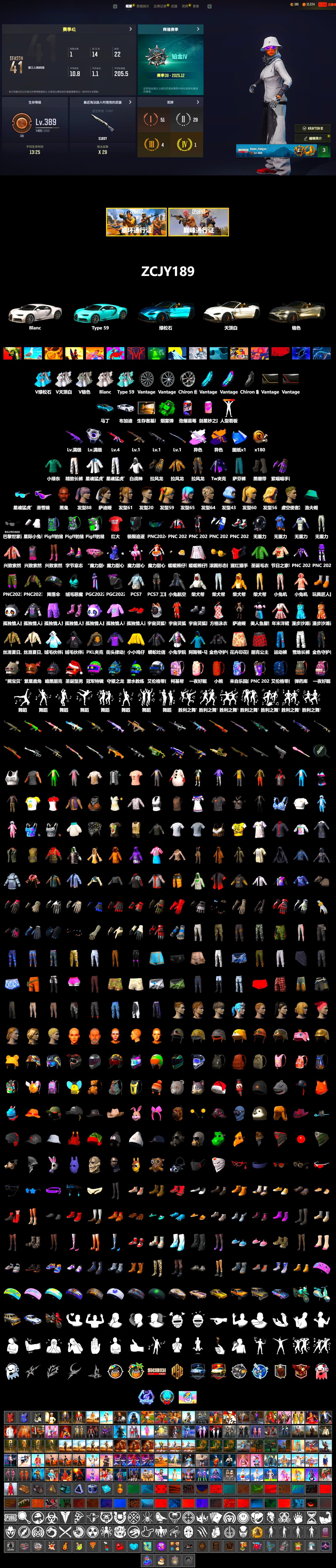Emerald Smoke Grenade, Duncan's Infiltrator Handwraps, «Chiron» Sports Car, «V12 Vantage Roadster (Luxe)» Sports Car, Jonathan Kamau, Snow Glasses, XingHun's Tiger Strike Jacket, XingHun's Tiger Strike Pants, PKL 2019 Phase 2 Jacket, Sideshow Bear Feet, Exquisite Pants, Douyu Biker Jacket - 2