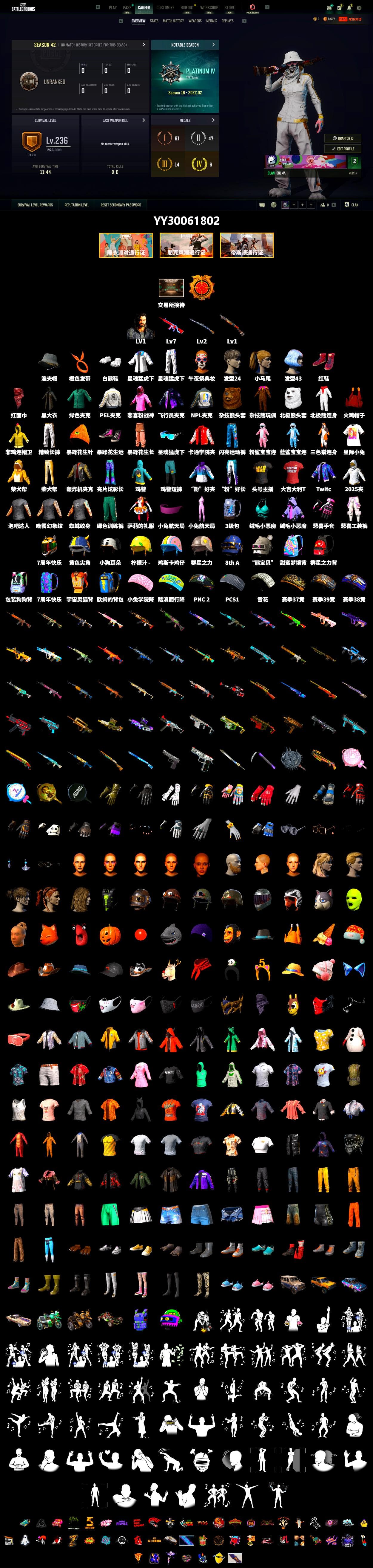 Hi-top Trainers (Red), PLAYERUNKNOWN's Bandana, Heavy Fur Coat (Black), Polar Bear Feet, Rash Beixli Xtra Tough Jacket, Harley Quinn's Hair, Rash Beixli Xtra Tough Jacket - 2