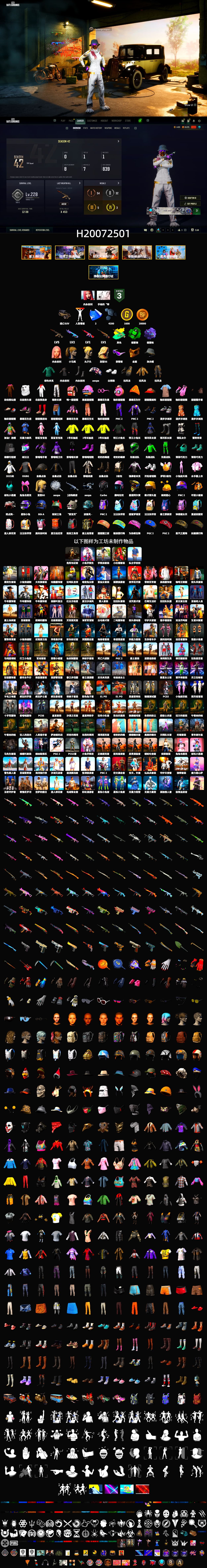 Emerald Smoke Grenade, Purple Magical Mist — M79, Snow Glasses, PGC 2021 Contingent Chaos Mask, Aespa, Polar Bear Feet, Harley Quinn's Hair - 2
