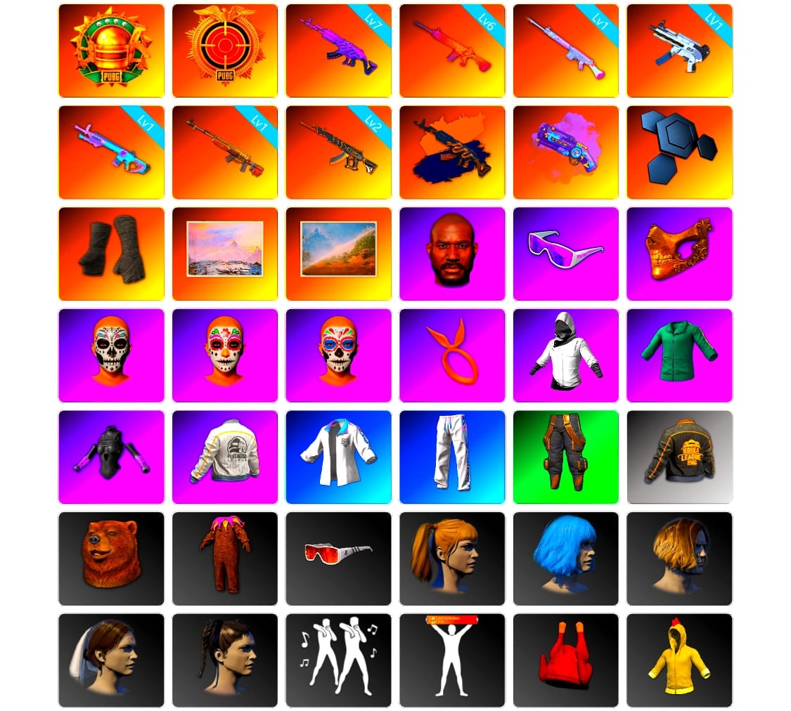 Purple Magical Mist — M79, Duncan's Infiltrator Handwraps, Jonathan Kamau, Snow Glasses, PGC 2021 Contingent Chaos Mask, Harley Quinn's Hair, PEL 2019 Phase 2 Jacket, XingHun's Tiger Strike Jacket, XingHun's Tiger Strike Pants, PKL 2019 Phase 2 Jacket, StreamerOne, Full Autumn — M416, Blue Thunder Gloves, Sideshow Bear Feet, «Chiron» Sports Car