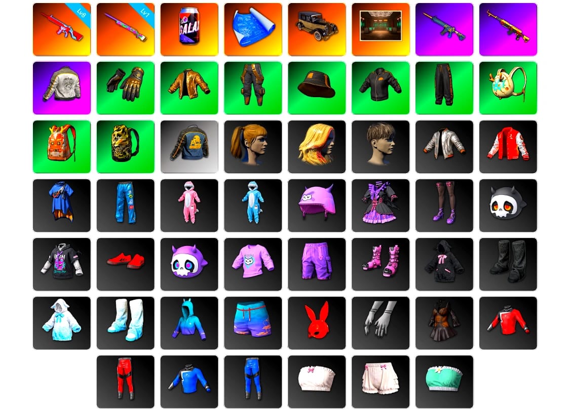 Harley Quinn's Hair, Pirate KIM's M416, Pirate KIM's SKS, PML 2019 Phase 2 Jacket, Diva Glasses (White)