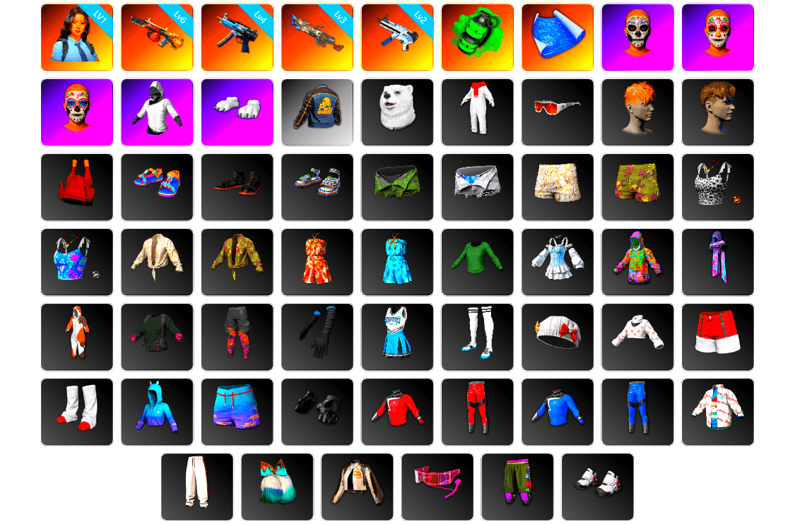 Emerald Smoke Grenade, WackyJacky101's Jacket, Polar Bear Feet, PCL 2019 Phase 2 Jacket, Refined Aeolus — Vector, Diva Glasses (White), Grizz's Mask