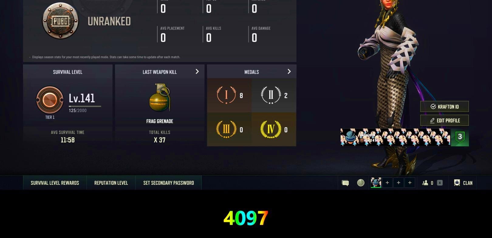 Emerald Smoke Grenade, Hi-top Trainers (Red), PLAYERUNKNOWN's Bandana, Heavy Fur Coat (Black), StreamerOne, Grizz's Mask