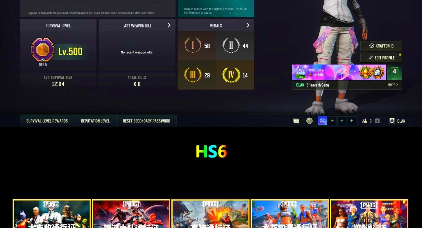 Rest in Pink — Dragunov [1], Blue Smoke Grenade, Coral Smoke Grenade, Hi-top Trainers (Red), Duncan's Infiltrator Handwraps, «Panamera Turbo S» Sedan, Jonathan Kamau, 9S's Hairstyle, Snow Glasses, PGC 2021 Contingent Chaos Mask, Headset Bucket Hat, Demon Biker Horns, PLAYERUNKNOWN's Bandana, Heavy Fur Coat (Black), WackyJacky101's Jacket, Polar Bear Feet, Rash Beixli Xtra Tough Jacket, Harley Quinn's Hair, Bunny Academy Sailor Gloves, Rash Beixli Xtra Tough Jacket, PCL 2019 Phase 2 Jacket, Aixleft's Gaming Streamer Hoodie, Sideshow Bear Feet, LINE FRIENDS SALLY SET, XiongDi Hoodie, NH-Esports Jacket, StreamerOne, Winner Winner Chicken Dinner T-Shirt (Red), Full Autumn — M416, NH-ESPORTS - Beryl M762, Refined Aeolus — Vector, Pigff's DBS, Diva Glasses (White), Grizz's Mask, HUYA T-shirt, «DBX707» SUV